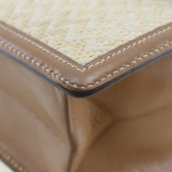 Hermes Vintage Shoulder Bag Canvas 1980 〇J Flap Ladies - Picture 5 of 9